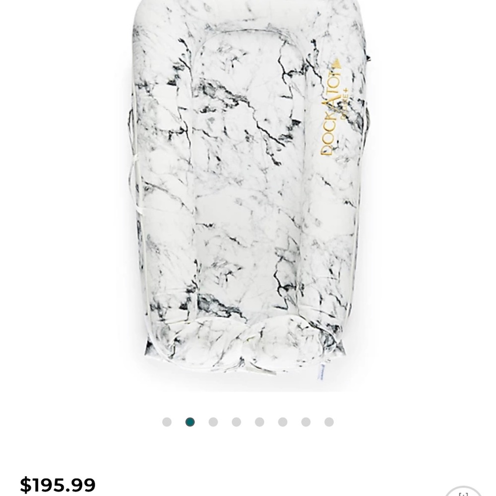 Dockatot deluxe in marble neutral